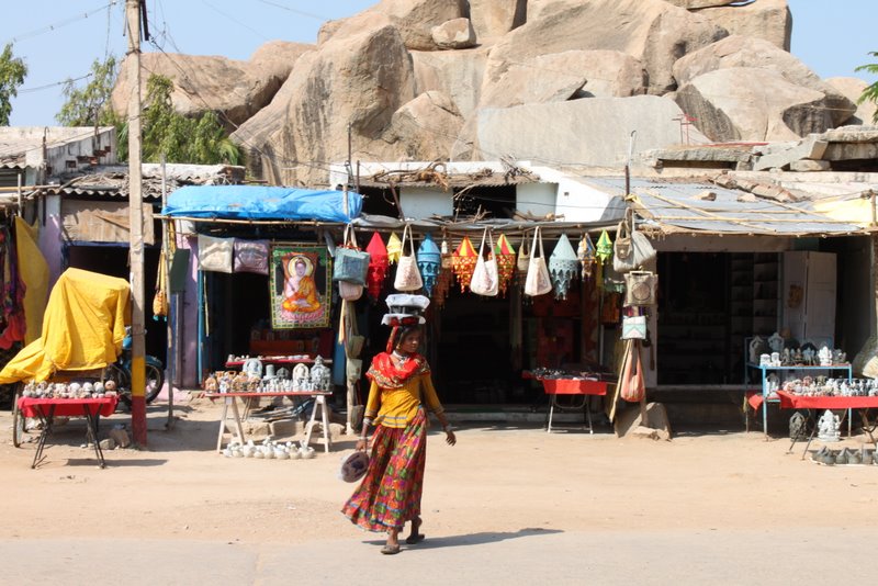 India 2010 - Hampi - Hampi Main Bazaar